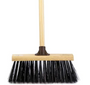 Broom Pvc Bristle Black 13" C/W Handle