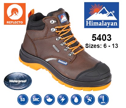Himalayan Brown Reflect "O" Safety Boot S3