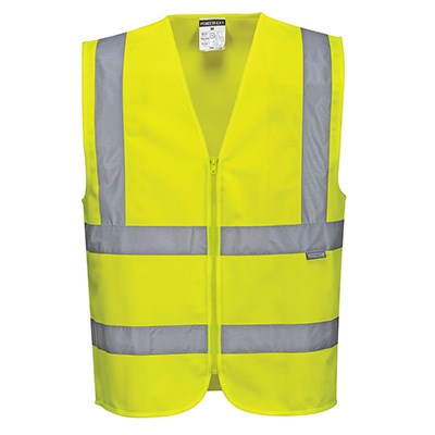 Portwest Hi-Vis Zipped Waistcoat