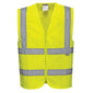 Portwest Hi-Vis Zipped Waistcoat