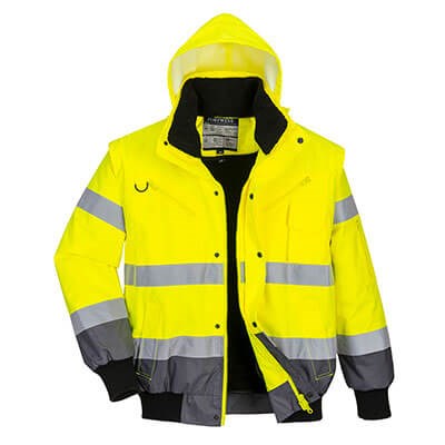Portwest Hi-Vis Contrast 3-In-1 Bomber Jacket