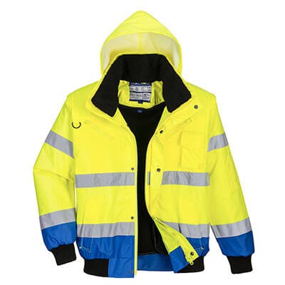 Portwest Hi-Vis Contrast 3-In-1 Bomber Jacket