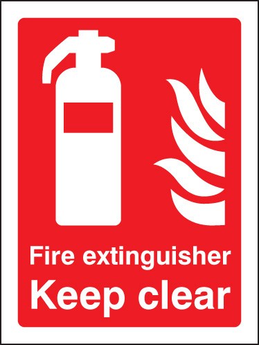 Fire Extinguisher Keep Clear