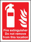 Fire Extinguisher Do Not Remove