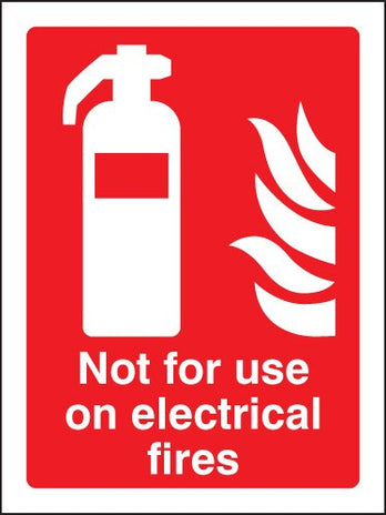 Not For Use On Electrical Fires