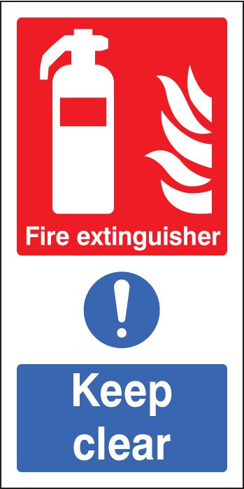 Fire Extinguisher Keep Clear (Multi Purpose)