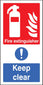 Fire Extinguisher Keep Clear (Multi Purpose)