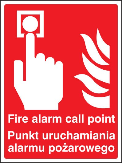 Fire Alarm Call Point (English/Polish)