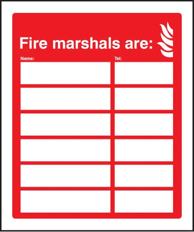 Fire Marshals Are (6 Names And Numbers)