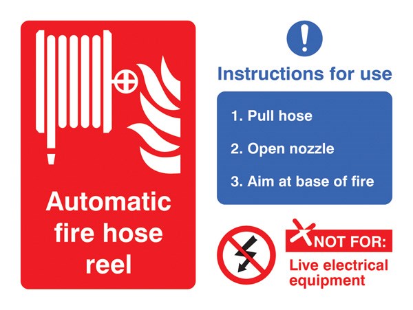 Automatic Fire Hose Reel With Instructions For Use