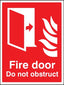 Fire Door Do Not Obstruct