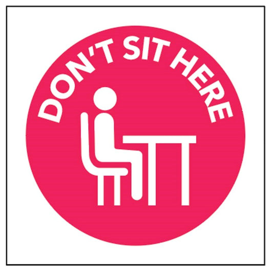 Don'T Sit Here Sticker