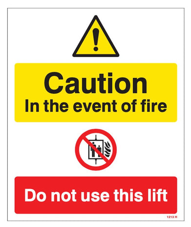 Caution In The Event Of Fire - Do Not Use This Lift