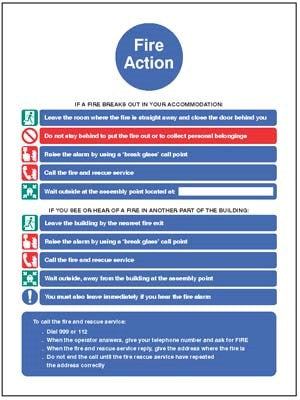 Action Notice For Housing With Communal Fire Alarm And Simultaneous Evacuation Strategy