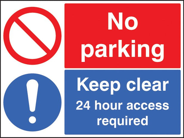 Keep Clear 24 Hour Access Required No Parking