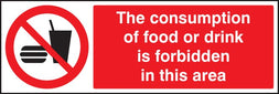 Consumption Of Food Or Drink Is Forbidden In This Area