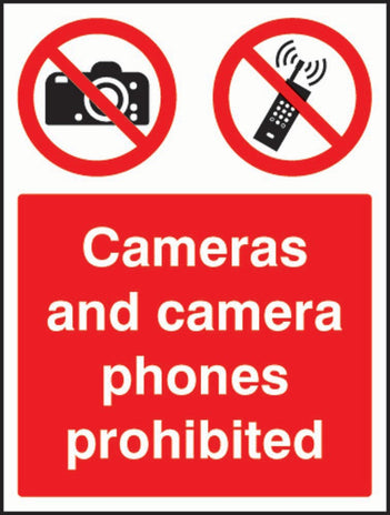 Cameras And Camera Phones Prohibited