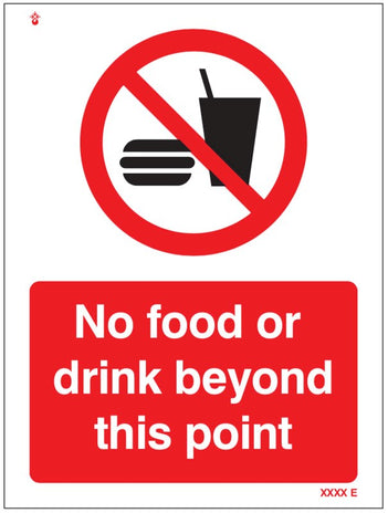No Food Or Drink Beyond This Point