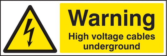 Warning High Voltage Cables Underground