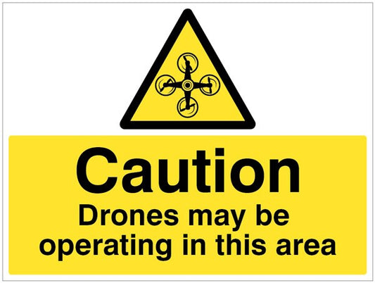 Caution Drones May Be Operating In This Area