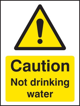 Caution Not Drinking Water