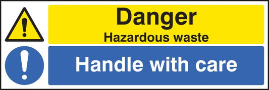 Danger Hazardous Waste Handle With Care