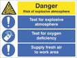 Risk Of Explosive Atmosphere, Test For Oxygen Deficiency, Supply Fresh Air