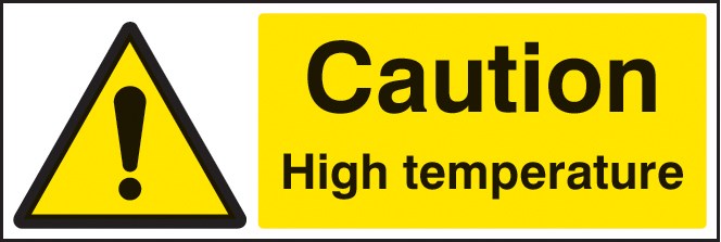 Caution High Temperature