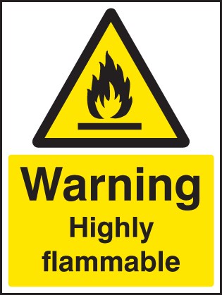 Warning Highly Flammable