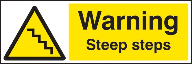 Warning Steep Steps