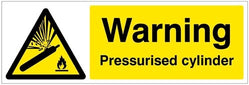 Warning Pressurised Cylinder