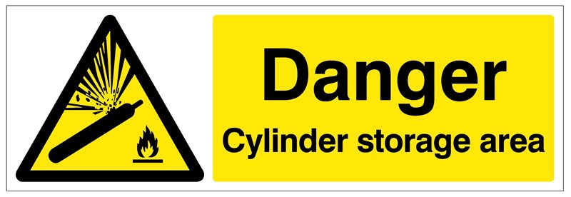 Danger Cylinder Storage Area