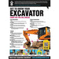 Gtg Excavator Inspection Poster 420x594mm Synthetic Paper