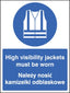 High Visibility Jackets Must Be Worn (English/Polish)