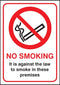 No Smoking It Is Against The Law A4 Rp