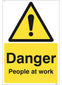 Danger People At Work - A4