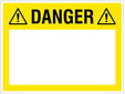 Danger (Write Your Message), 300x400mm Rigid Pvc With Wipe Clean Over Laminate