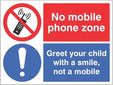No Mobile Phone Zone Greet Your Child With A Smile�