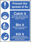 Prevent The Spread Of Flu - Catch It Bin It Kill It