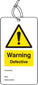 Warning Defective Double Sided Safety Tags (Pack Of 10)
