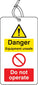 Danger Equipment Unsafe Do Not Operate D/S Tag Pk Of 10