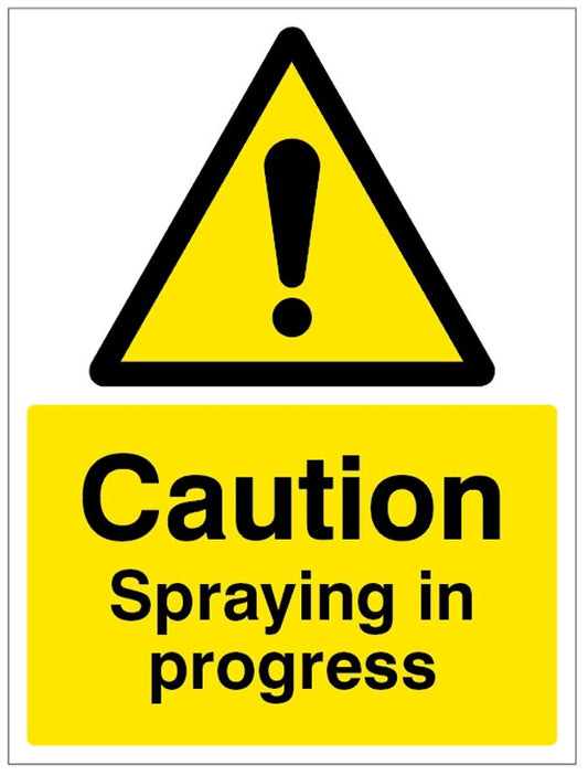 Caution Spraying In Progress