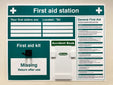 First Aid Station 900x700mm (10mm Foam Board)