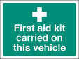 First Aid Kit Carried On This Vehicle (Face Adhesive)