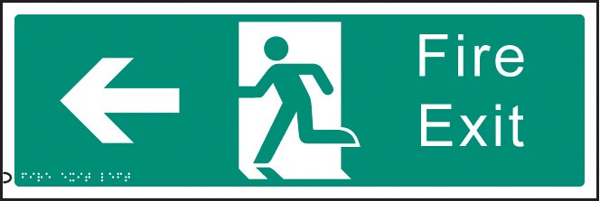 Braille - Fire Exit Left