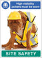 High Visibility Jackets Must Be Worn - Dog Poster 420x594mm Synthetic Paper