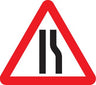 Road Narrows Right Fold Up 750mm Triangle Sign