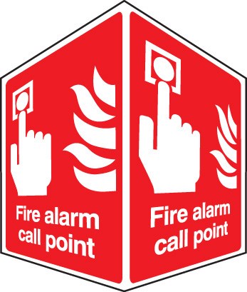 Fire Alarm Call Point - Projecting Sign