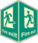 Fire Exit - Projecting Sign Photoluminescent