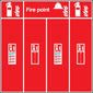 Fire Extinguisher Location Board Double